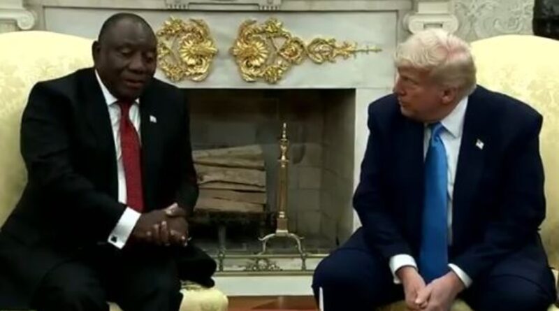 Trump o vhudza Vho-Ramaphosa uri vha fare Julius Malema